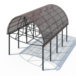 Металлический Навес НВ-16
