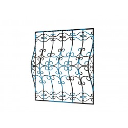Кованая дутая решетка-31