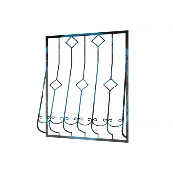 Кованая дутая решетка-6
