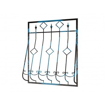 Кованая дутая решетка-7