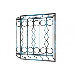 Кованая дутая решетка-5